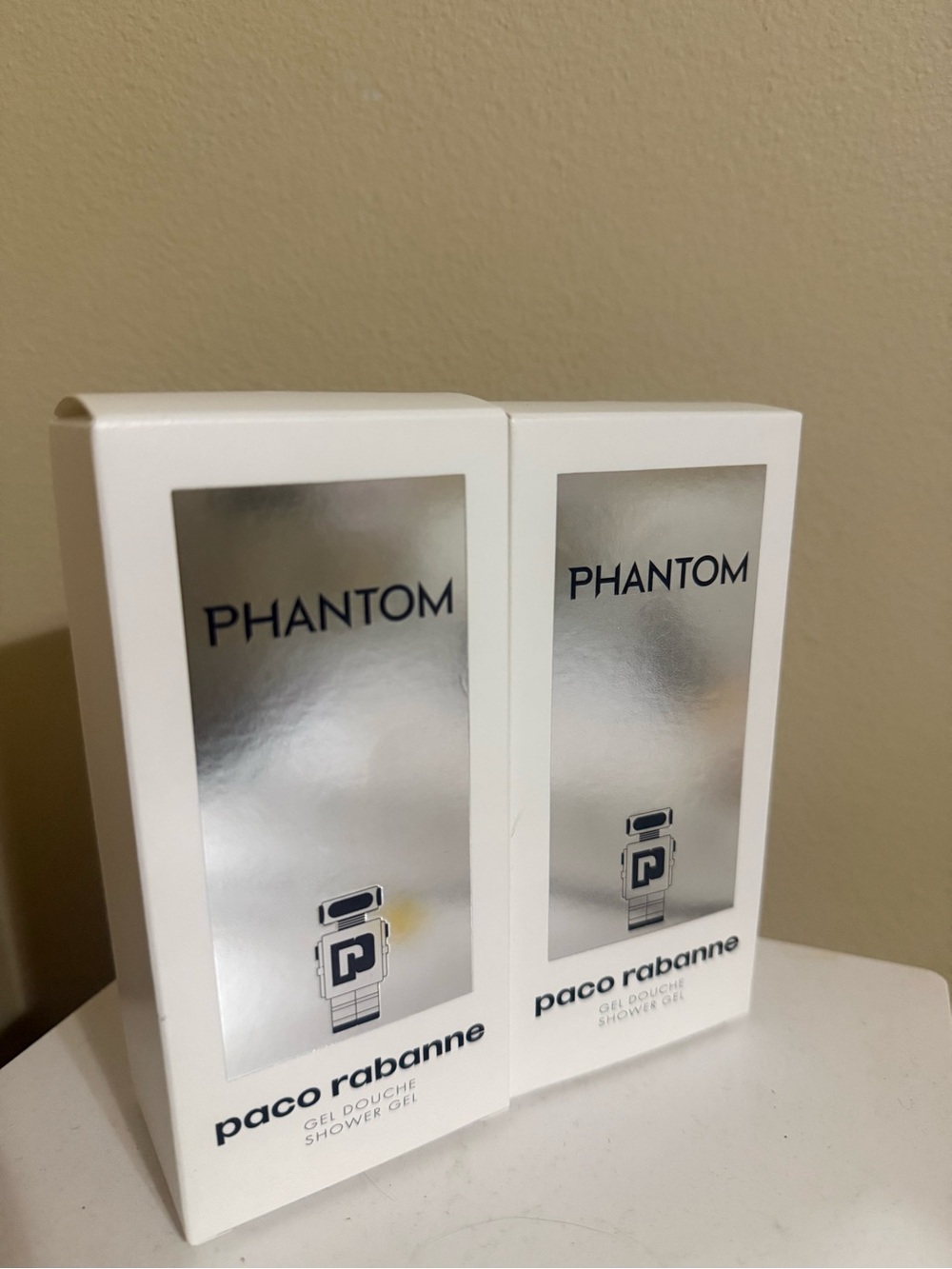 Paco Rabanne Phantom Shower Gel Set - White & Silver Panels